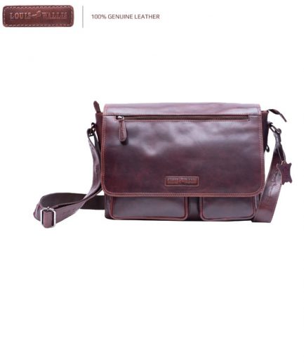 80105- Leather Laptop Bag