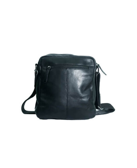 8029-Black Leather Sling Bag